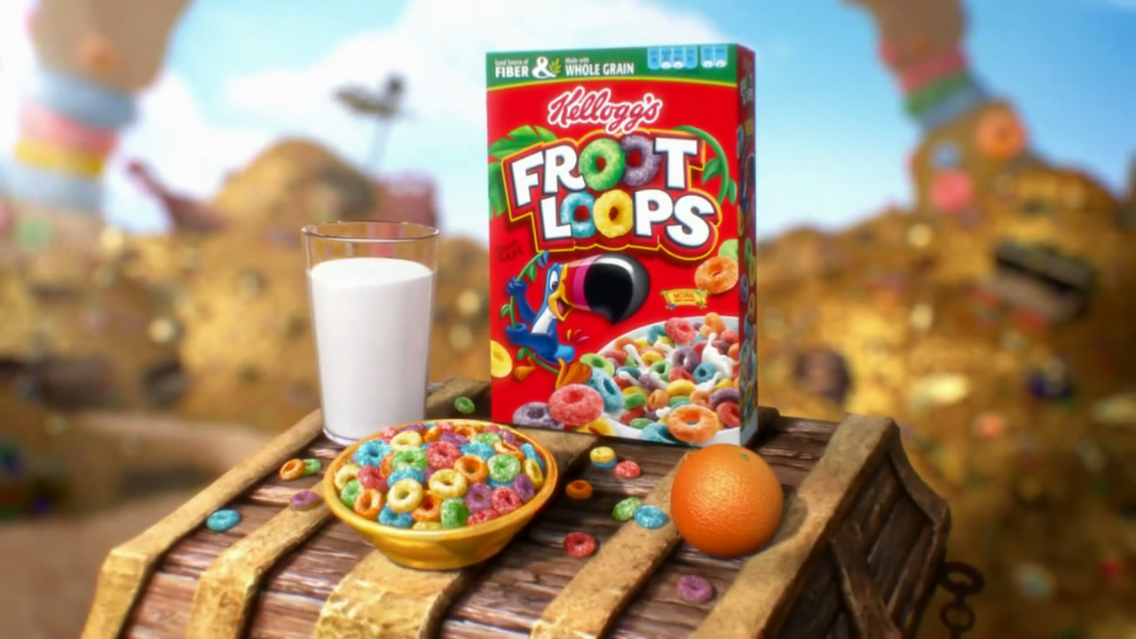 (家乐氏)五彩甜麦圈水果儿童早餐创意动画广告